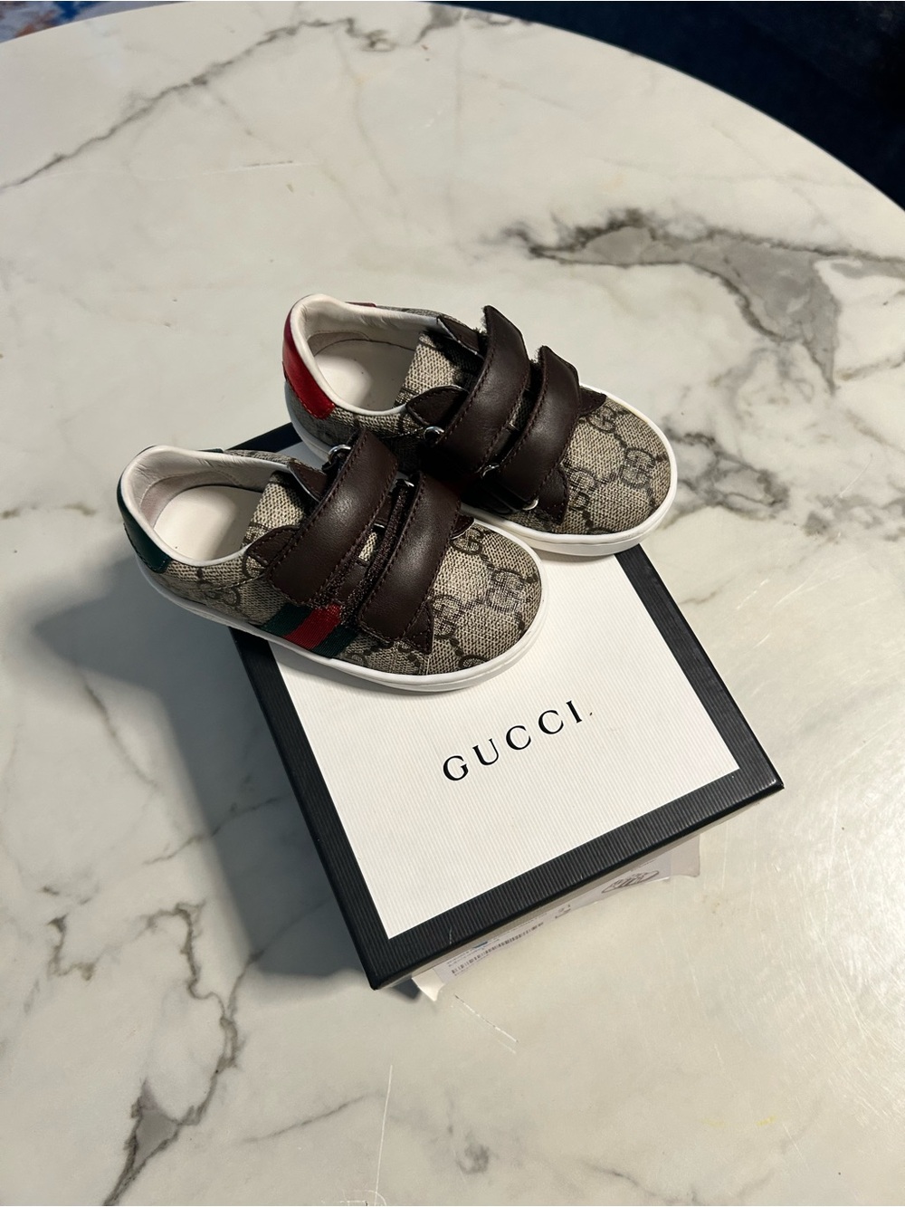 Toddler Gucci Kids GG Canvas Sneakers for 12m-24m old